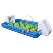 inflatable soap soccer field